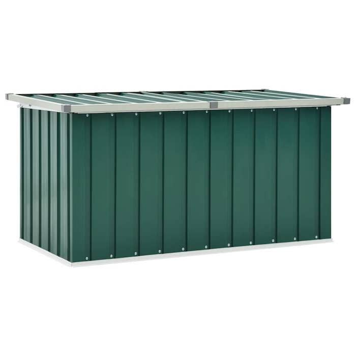 Grand Coffre de jardinPARAJIEModerne Coffre de rangement de jardin Vert 129x67x65 cm@752236