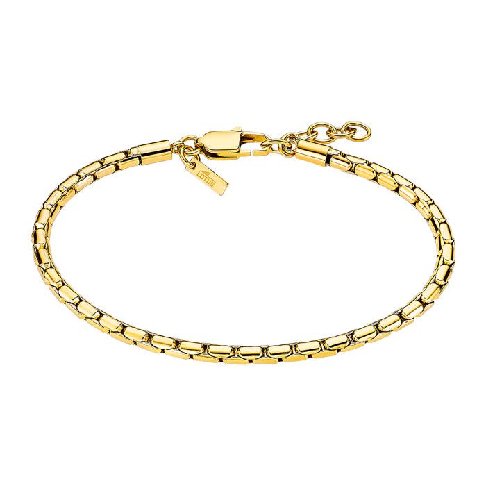 Bracelet homme - LOTUS - Style Urban Man - acier inoxydable doré - maille fantaisie - 22 cm