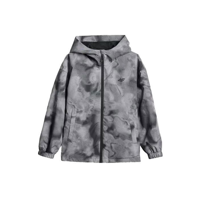 Veste imperméable à capuche enfant 4F M1094 - multicolour allover