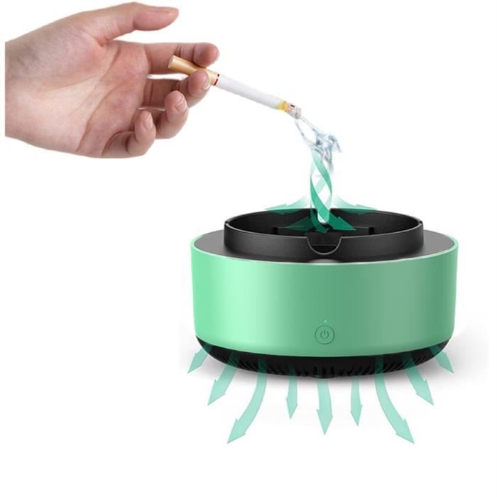 Cendrier Sans Fumée Avec Filtration Ionique - Purificateur Air 360° Et Minuterie Auto