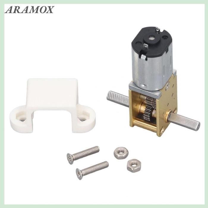 Moteur à Engrenages CC 12V 5RPM GA25YN370 - Micro Moteur Réducteur Couple Élevé Arbre Centré