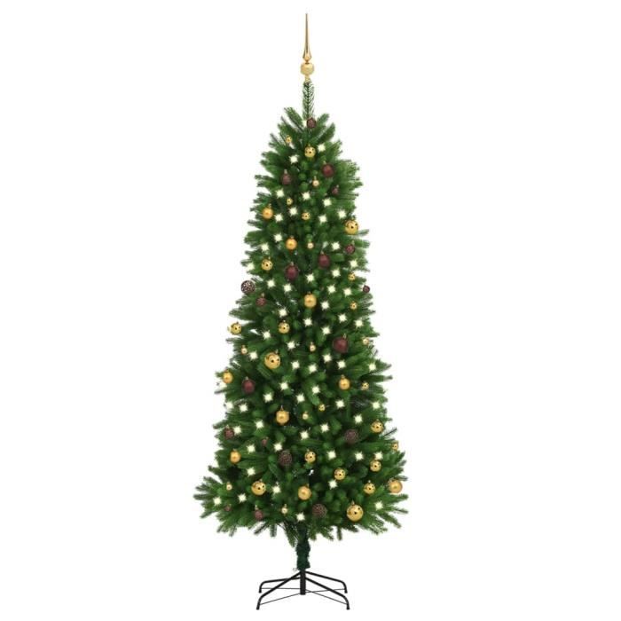 Sapin De Noël Artificiel Pré-illuminé Twinkly 1,8 M - 435 LED RGB Contrôlables Par Appli - 16 Millions De Couleurs, Musique…