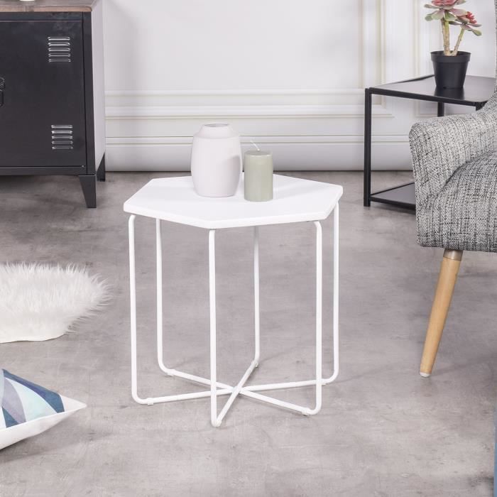 Petite Table Basse Table D Appoint Fonte Octogonale Avec Haut