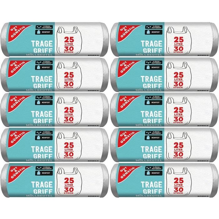 MesaSe 45 Sacs Poubelle Petits 4 Gallons Individuels Non Parfumés pour Chambre Salle de Bain