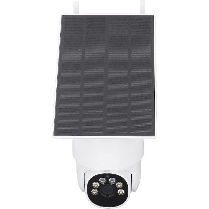 Caméra Sécurité Solaire Extérieure Brilluxa - WiFi, Vision Nocturne Couleur, IP66, Panneau 20W, Batterie 10800mAh