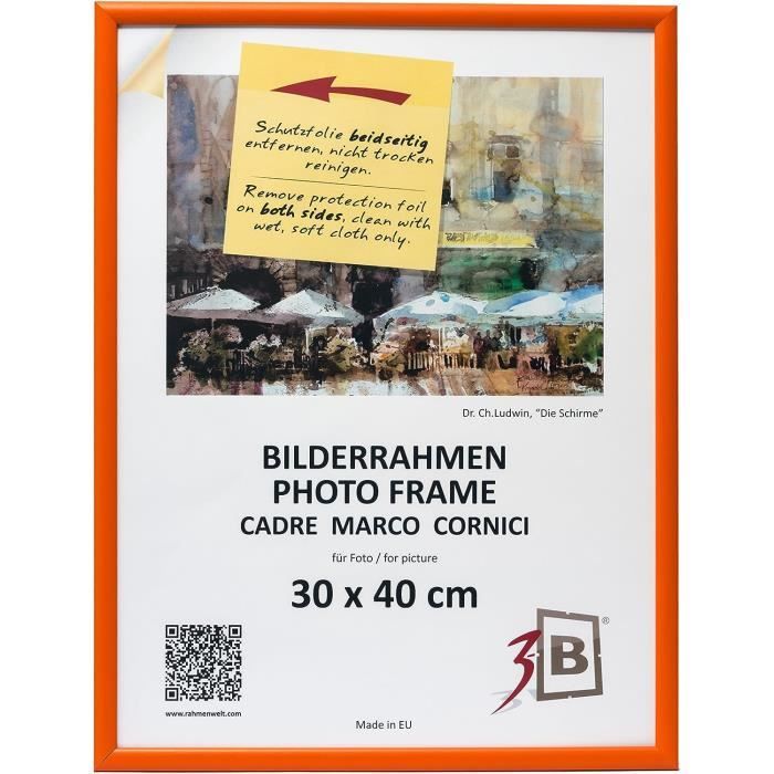 Rahmengalerie24 cadre photo cadre 50x75 cm cadre Sonoma chêne bois verre  acrylique sans passe-partout cadre portrait cadre photo