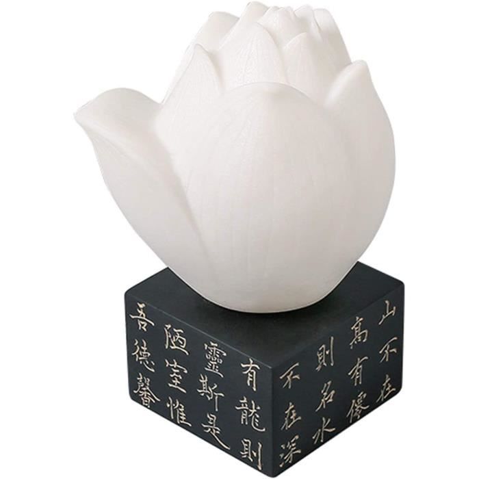 Petit Tabouret En Céramique Peinte à La Main, Style Chinois, Motif Lotus Bleu Et Blanc, Idéal Pour Intérieur Et Extérieur