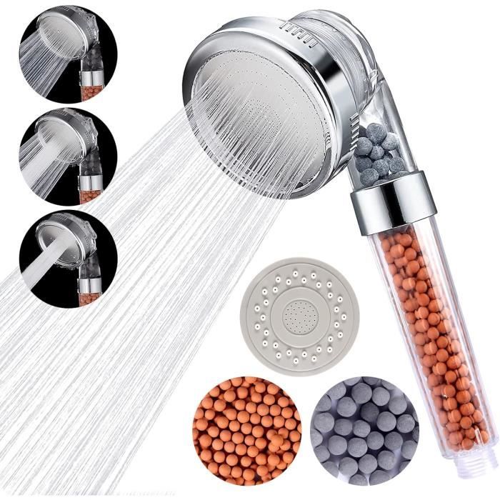 Mini pommeau de douche anti calcaire - Eau pure et pression optimale