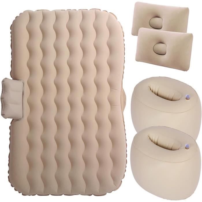 Matelas Gonflable Voiture Chat - Siège Arrière Lit Pour Camping, Voyage - Gris - Pompe Non Incluse