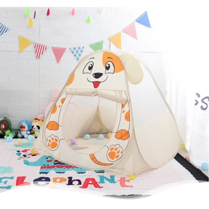 Tente D Activite Chien Mignon Tente De Jeu Pour Bebe Maison De Jeu D Enfant Pliable Interieure Et Exterieur Jardin Cadeau Pour Fille Cdiscount Jeux Jouets
