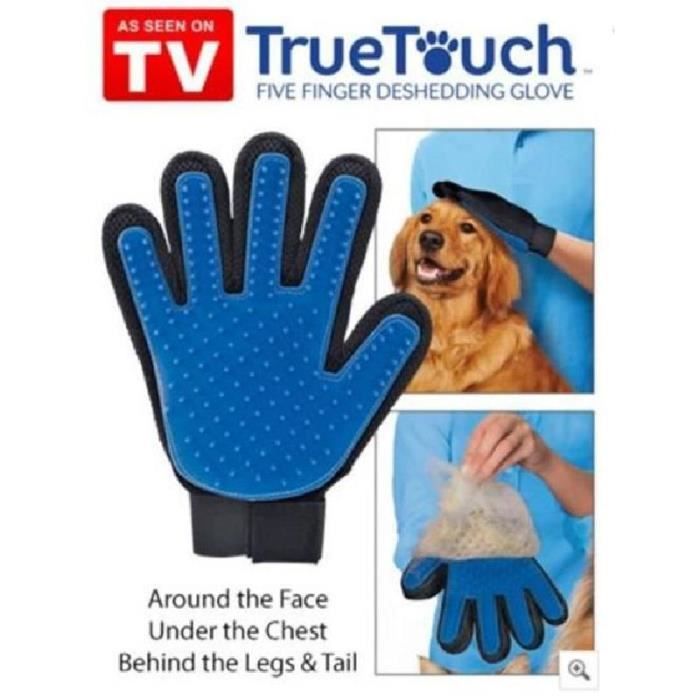 true touch deshedding gant doux et efficace toilettage de chien