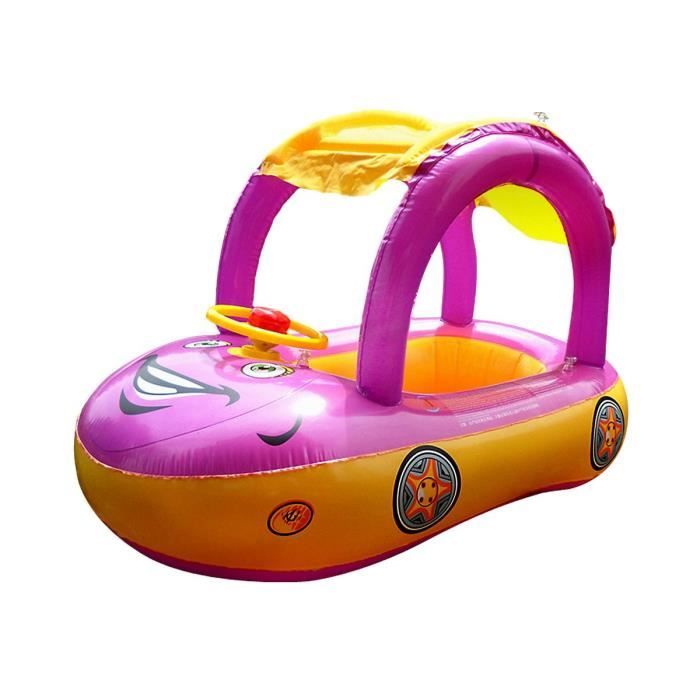 Simyjoy Flotteurs Enfant 6 36 Mois Bebe Avec Accessoires Voiture Aquatique Voiturette Mignon Pour Enfant Gonflable Aide Flottante En Piscine Siege Natation Reglable Pvc Anneau Bouee Sur Plage Jeux Et Jouets Jeux D Eau