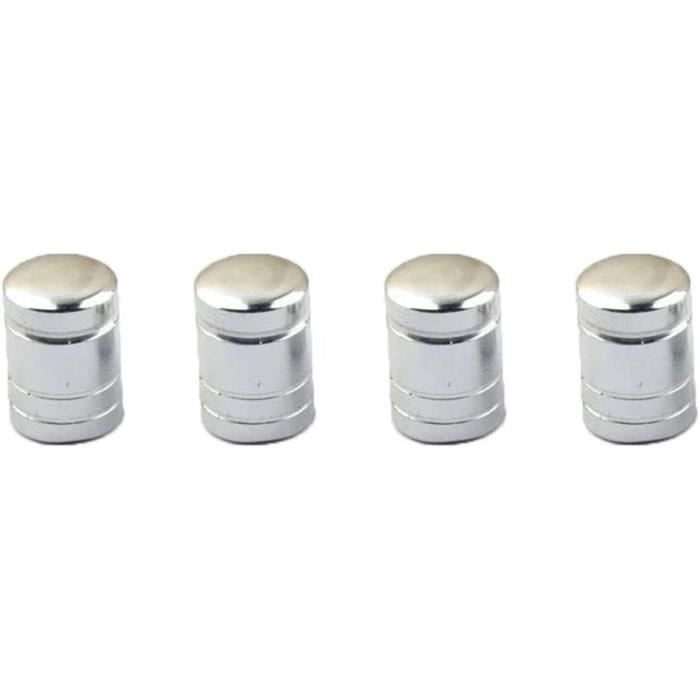 Lot De 2 Bouchons De Valve Presta/Schrader En Aluminium - Pour Pneus Vélo - Couleur Noir, Design Léger Et Anti-fuite
