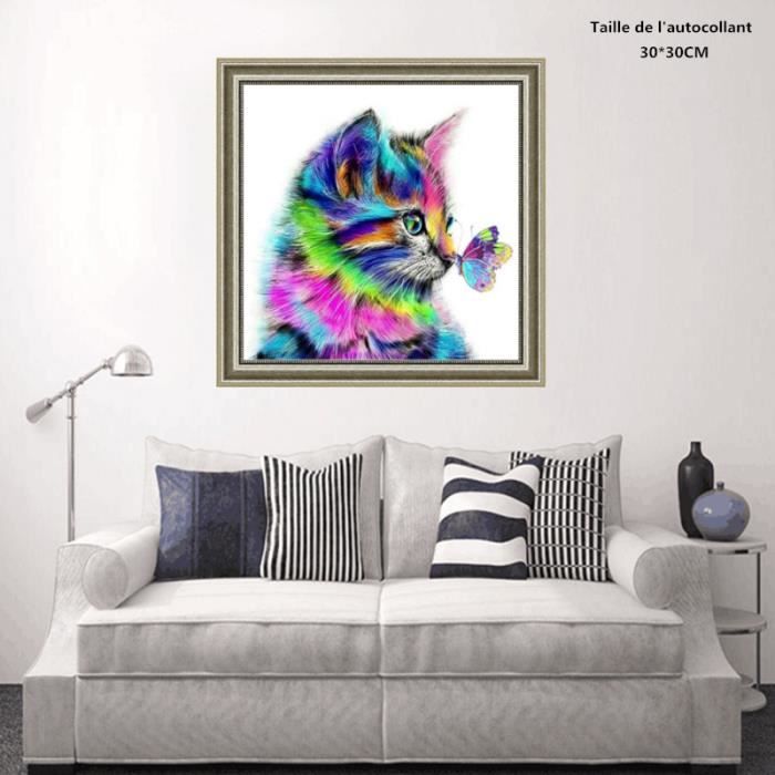Peinture En Diamant 5d Diy Diamond Painting Broderie Diamant Enfant Point De Croix Chat Artisanal Sur Tissu En Toile Ideal Pour La D Achat Vente Livre Parution Pas Cher Cdiscount