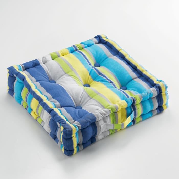 Coussin Traversin Bleu Marine Et Blanc – Lin, Style Vintage (NEUF)