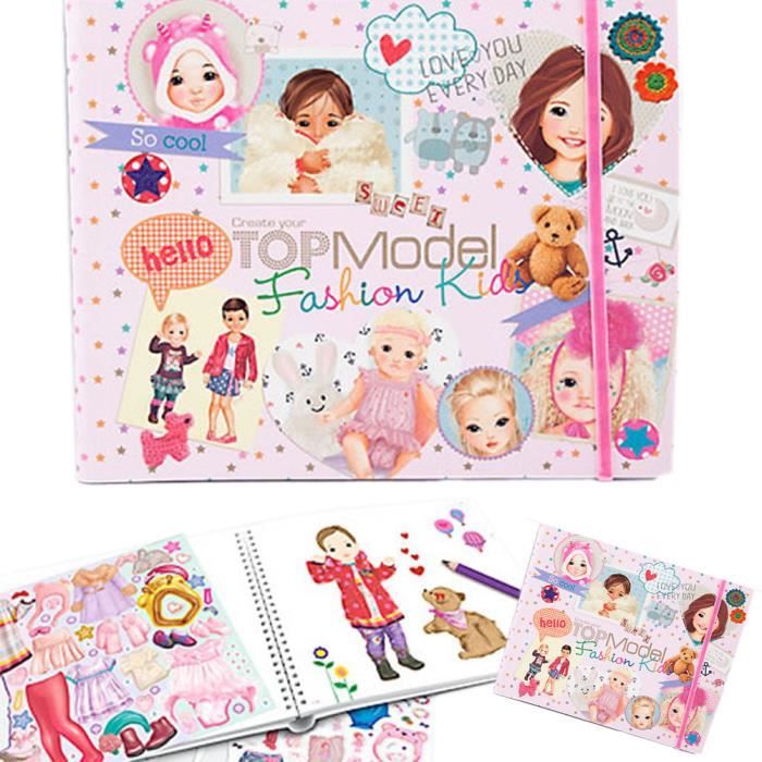 TOPModel livre de coloriage Teddy Cool 24 x 20,5 x 1,5 cm papier rose -  Cdiscount Jeux - Jouets