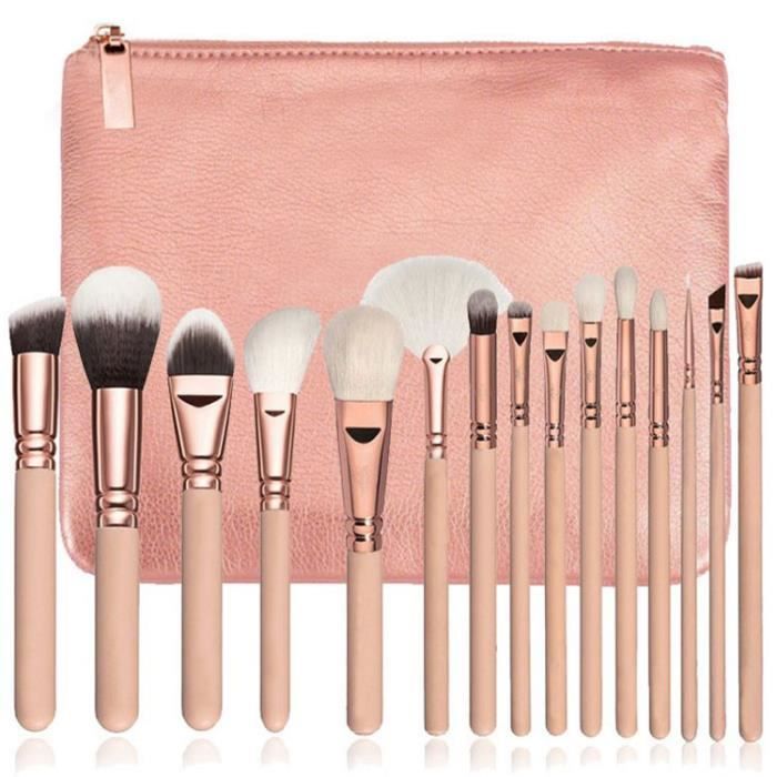 Kit De 10 Pinceaux De Maquillage Professionnels - Set Complet Pour Un Makeup Parfait