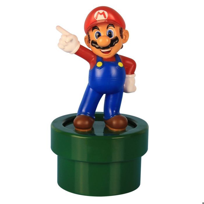 Lampe Super Mario Icons - Lampe De Bureau Officielle Avec Champignon, Étoile Et Fleur De Feu