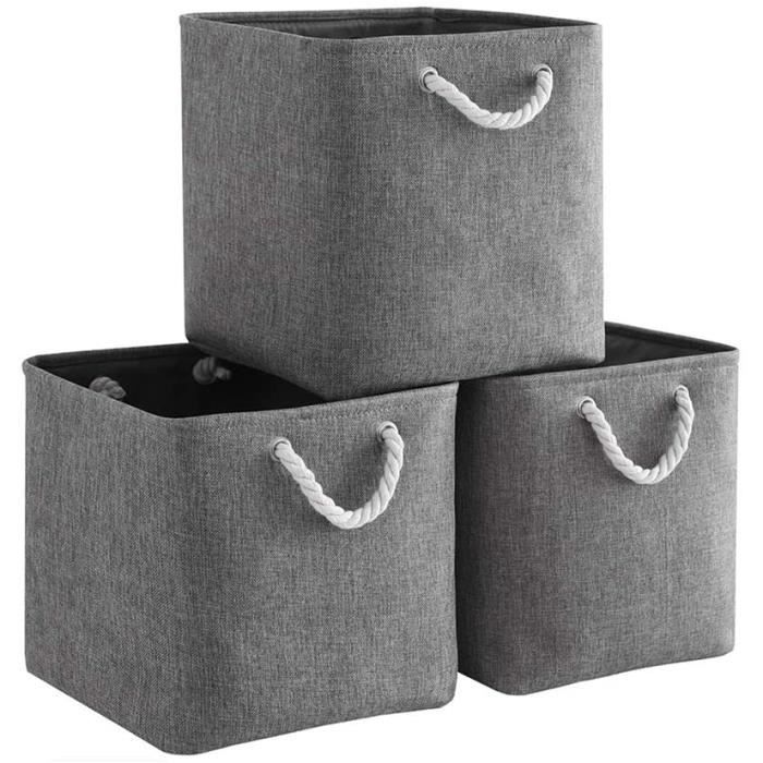 Cube de Rangement Tissu 30 x 30 x 30 cm- Panier Cube de Rangement- Boite de  Rangement Pliable pour Jouets- Vêtement [313] - Cdiscount Maison