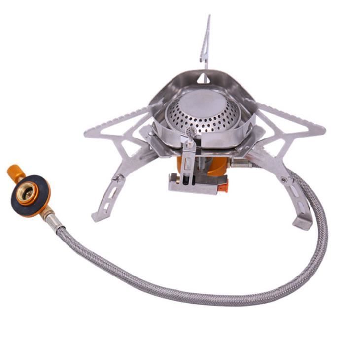Réchard De Camping à Gaz Portable – Brûleur Unique – Laiton – Neuf – Marque Générique – Plein Air