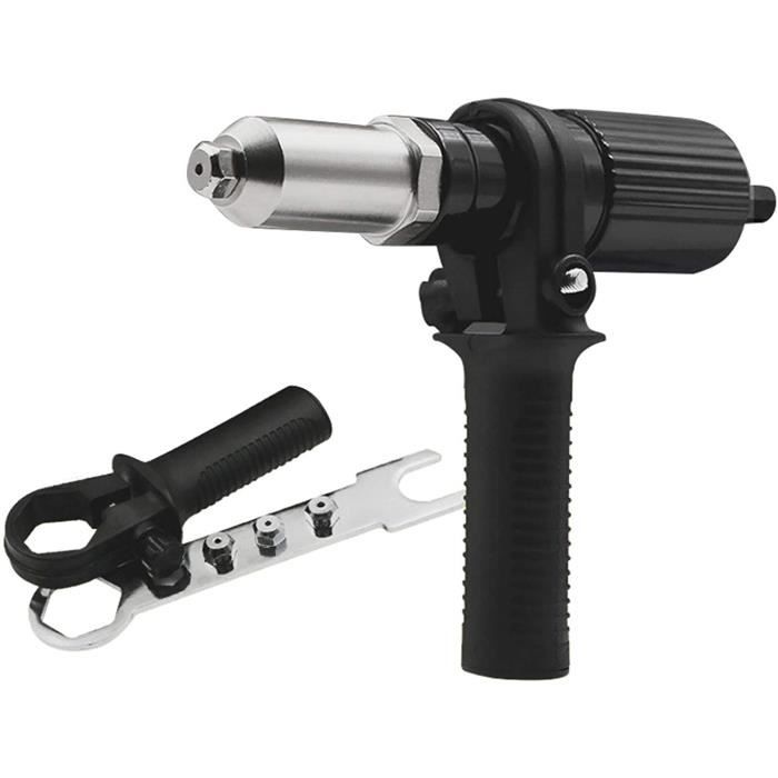 TONYSA Pince à Riveter Sans Fil Avec M6/M8/M10 Têtes De Rivetage, Outil De Rivetage électrique