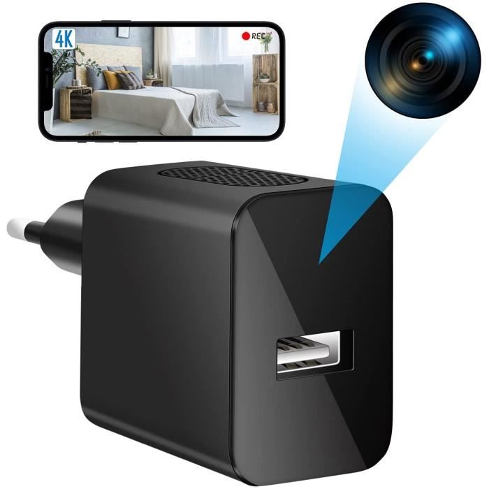 Mini caméra espion Wifi caché 4k sans fil intérieur petite nounou