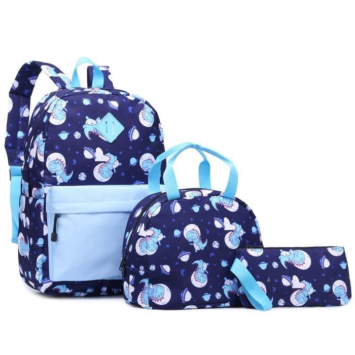 Sac à Dos Scolaire Sacs à Dos de Toile+Sac de Stylo,Sac à Dos pour Ordinateur Portable avec Chargement USB pour l’Adolescent l’Étudiant pour l/'école Le Voyage Les Loisirs