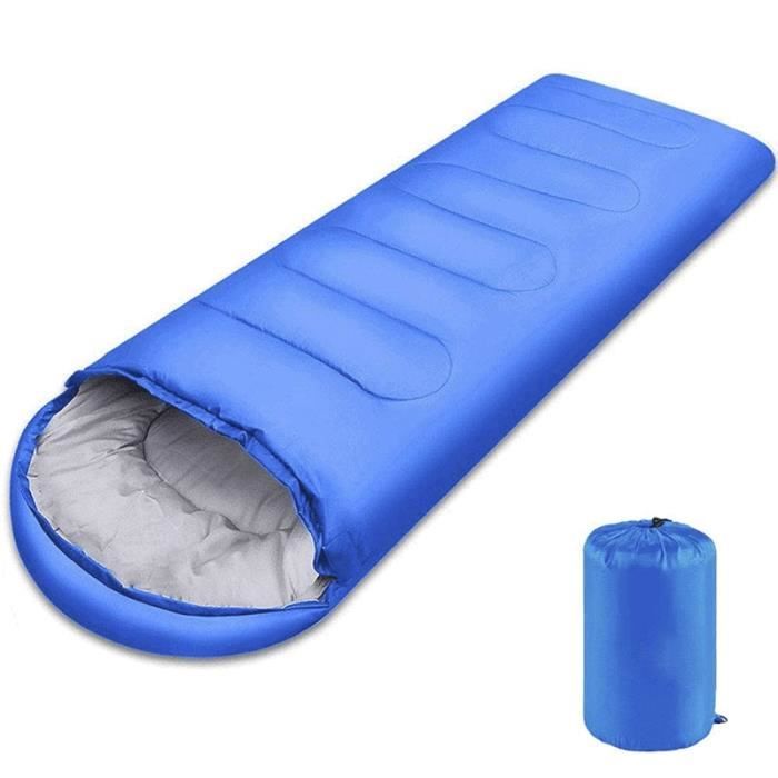 Sac de couchage - Type Blue - Camping - Capuche - Enveloppe - Léger 1KG