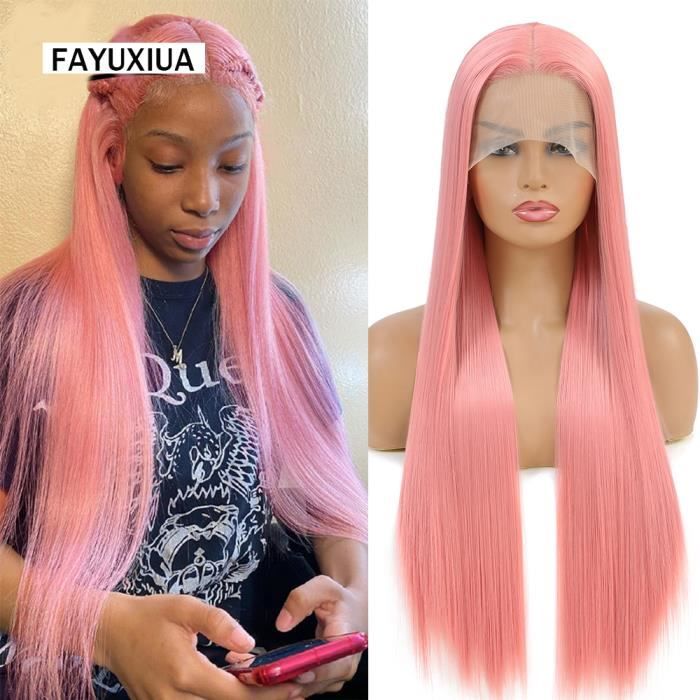 Perruque deals femme rose
