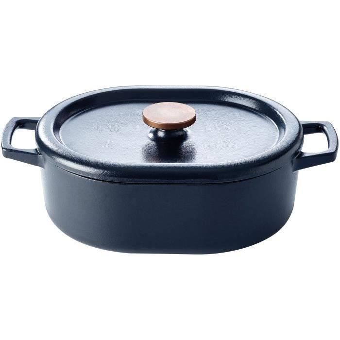 BEKA Cocotte fonte + couvercle 31 cm - 5.5 L - Noir