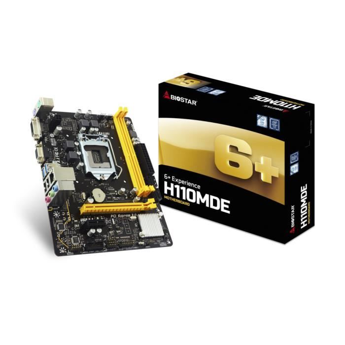 Biostar H110MDE, DDR4-SDRAM, DIMM, 1866,2133,2400 MHz, Dual, 4GB,8GB ...
