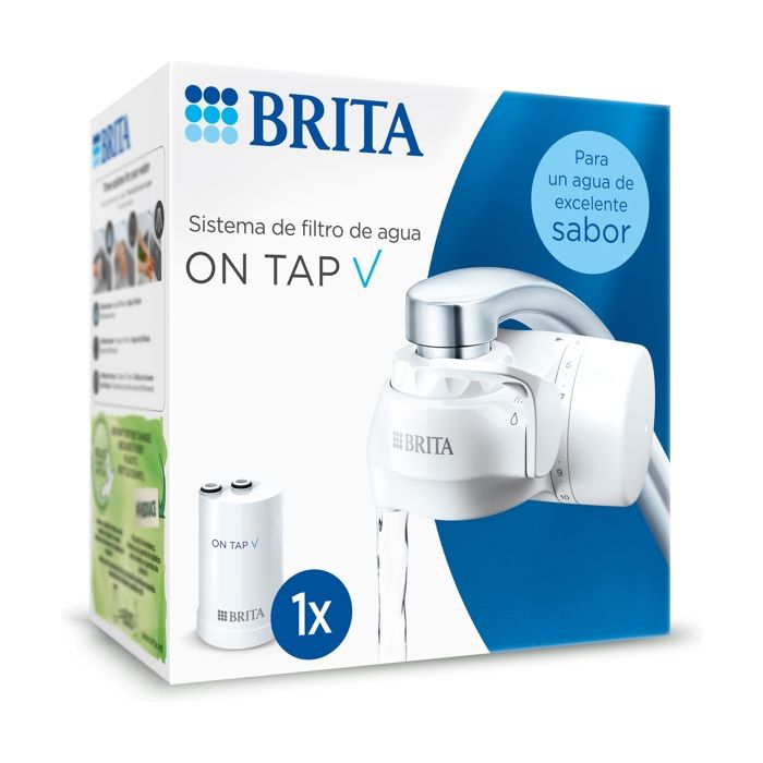Système de filtre à eau - BRITA - ON TAP V - Filtration 4 étapes - 3 modes deau - Économique 2 centimes/litre