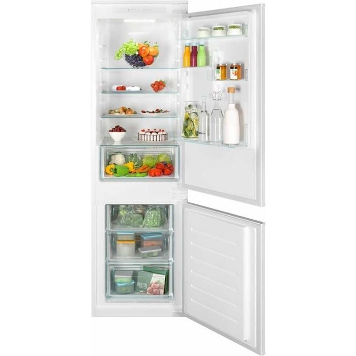 Réfrigérateur Combiné - CANDY - CBL3518F - Volume utile de réfrigérateur 264L - Froid ventilé - Congélateur bas
