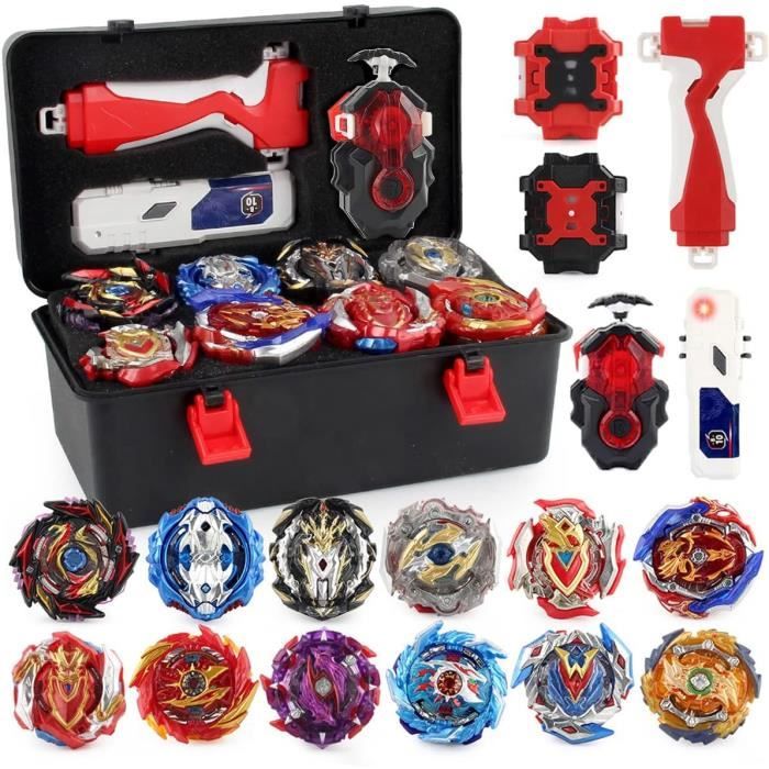 Toupie Metal Fusion Burst Quadrive Avec Lanceur - Set Combat Toupies Enfant Garçon
