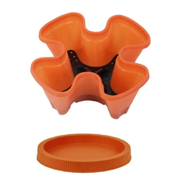 Tour de fleurs empilables Combinaison plante plante multicouche
