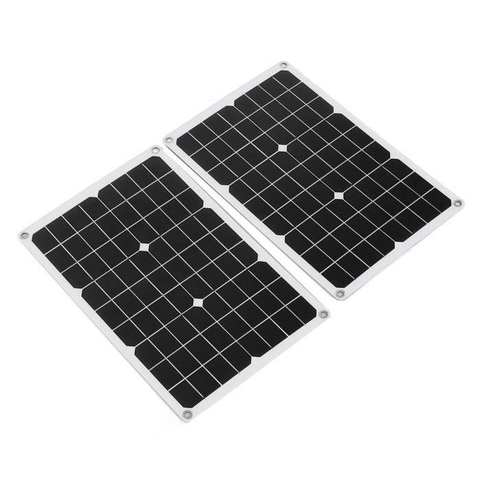 Panneau Solaire 5V 60mA 68x36mm - Chargeur Camping Portable - Silicium Cristallin - Câble 100mm