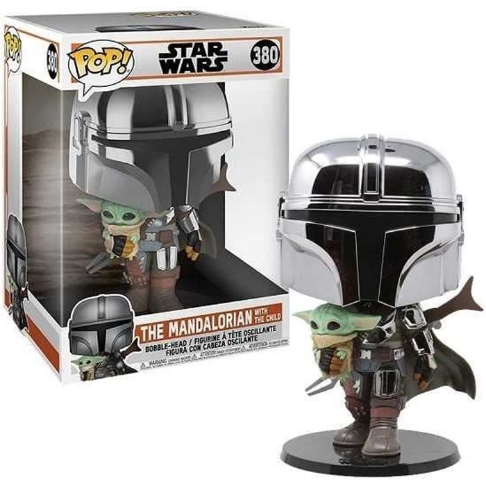 Figurine Funko Pop! StarWars:Mandalorian 10Mand.WChrome - vue 5