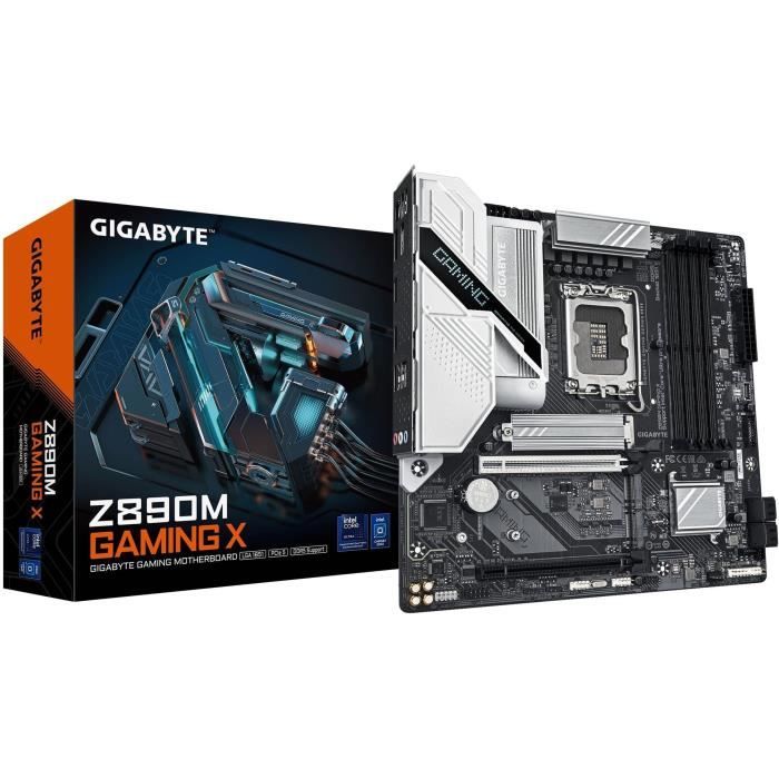 Carte mère - GIGABYTE - Z890M GAMING X - Socket 1851 - DDR5 SDRAM - M.2 PCIe 5.0