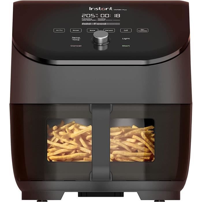 Air Fryer - Instant Pot - Vortex Plus 57 Litres avec Vitre Transparente 6 en 1 - Puissance 1700w - Instant
