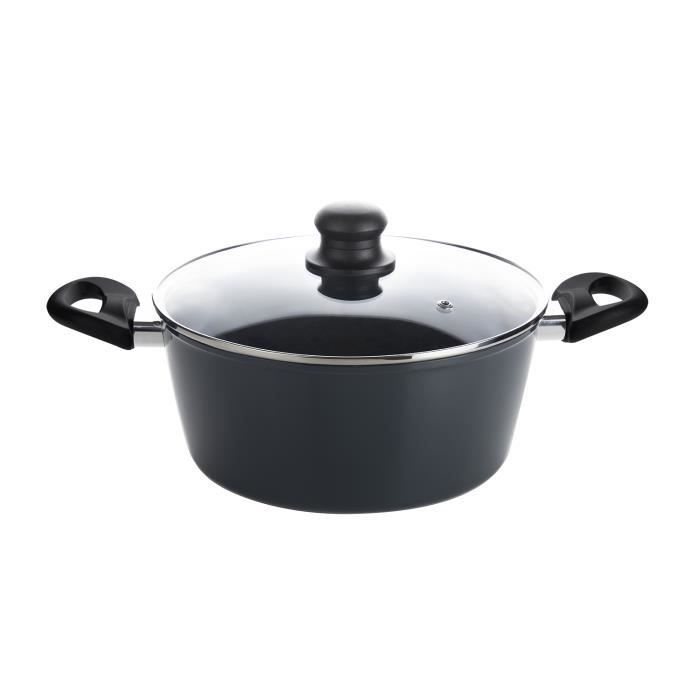 Casserole Italian design 24cm Aluminium revêtement anti adhérent tous feux dont