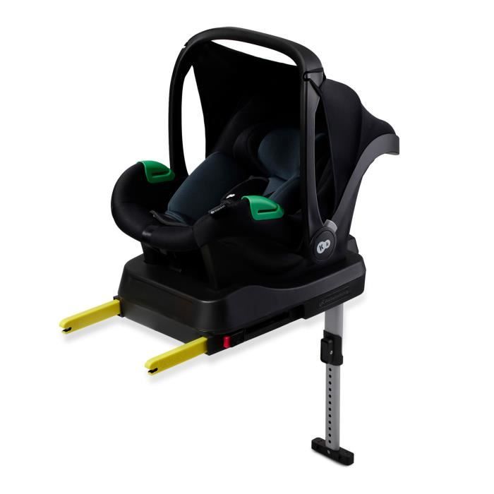 Siège Auto avec base ISOFIX 40 à 75 cm - Kinderkraft MINK PRO I-SIZE - 2 systèmes de sécurité - Appui-tête réglable - Noir