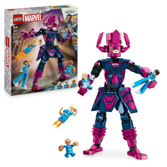 LEGO ǀ Marvel 76316 Les Quatre Fantastiques contre la figurine de Galactus - Jeu dès 9 ans