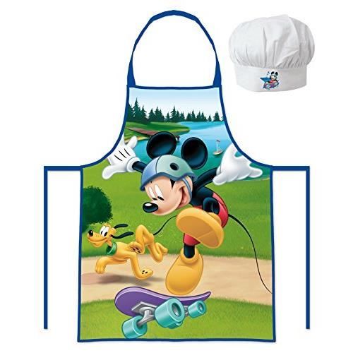 Tablier Et Toque De Chef Cuisinier Mickey Disney Enfant Cusine