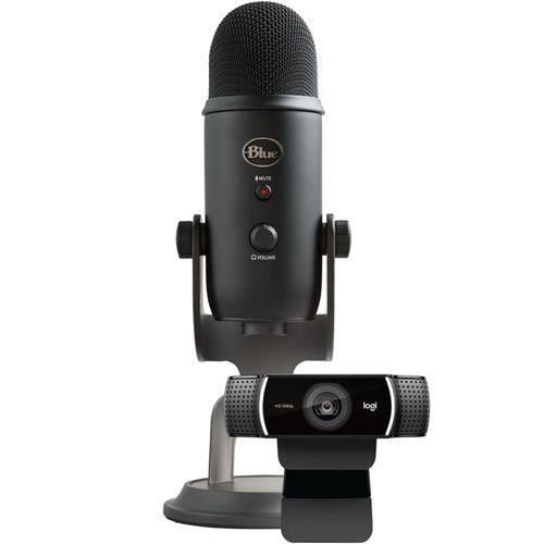 Logitech Pack Streamer Pro avec Microphone USB Yeti et caméra Web HD Logitech C922 Pro