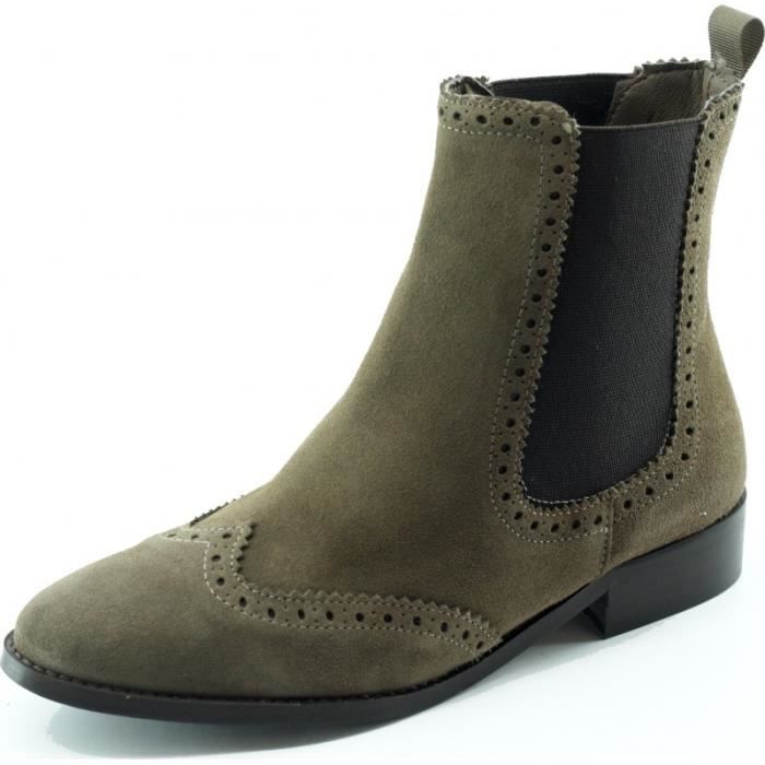 bottillon femme talon plat