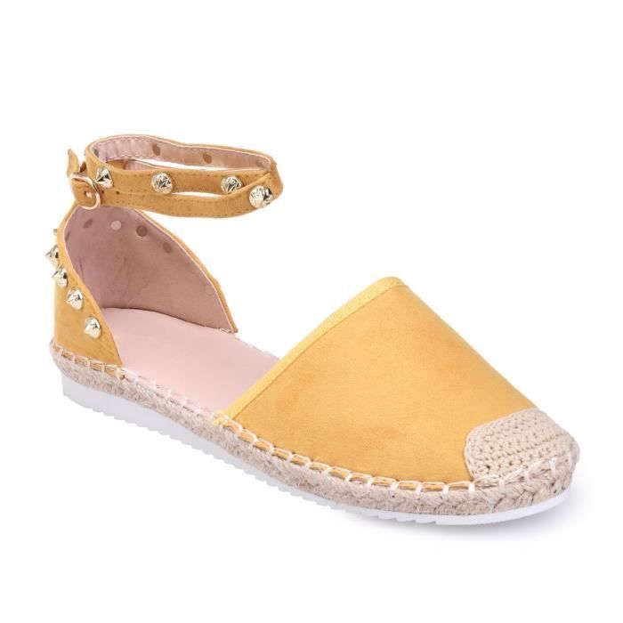 espadrilles jaune moutarde