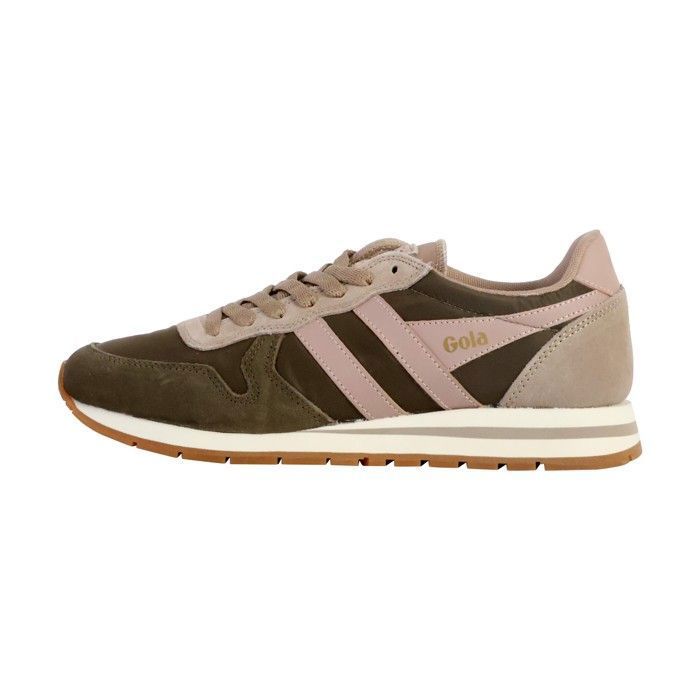 Gola Basket Basse Cuir Gola Daytona Chute - Kaki Cap Charbon