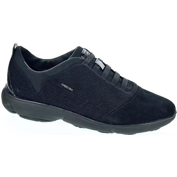 Baskets basses Geox Nebula Femme Noir Noir Cdiscount Chaussures