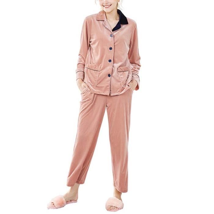 pyjama femme a bouton