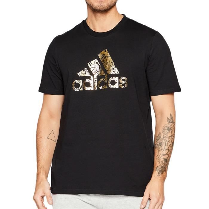 T shirt Noir Homme Adidas Foil Bos Dor Cdiscount Pr t Porter